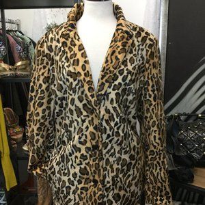 The limited animal print long sleeves jacket
